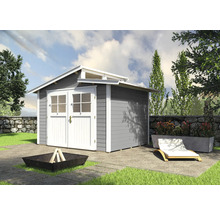 Gartenhaus weka 226 Gr. 3 inkl. Fußboden 327 x 231 cm grau