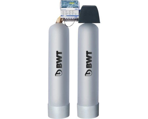 Système d'eau douce industriel BWT unité pendulaire Rondomat Duo 3 DN32 11179 Adoucisseur d''eau BWT avec deux cylindres pour le traitement de l''eau