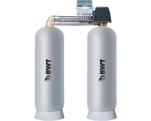 Système d'eau douce industriel BWT unité pendulaire Rondomat Duo 6 DN50 11180 Adoucisseur d''eau BWT avec deux réservoirs et unité de contrôle