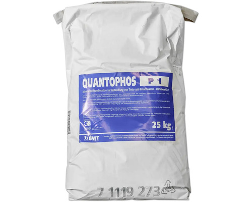 Recharges polyphosphates BWT Quantophos P1 25 kg 18011 QUANTOPHOS P1 combinaison de substances minérales en sac de 25 kilogrammes pour le traitement de l''eau potable et industrielle