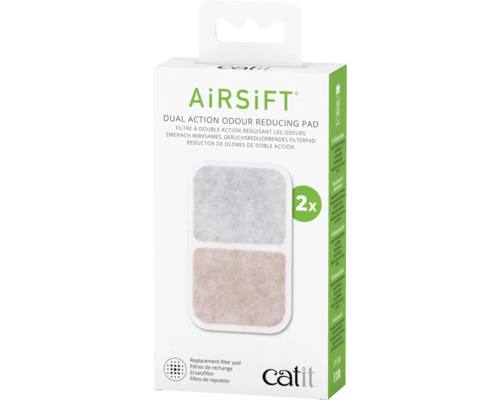 Filtre pour litière catit AiRSiFT Dual Action Pad, pack de 2