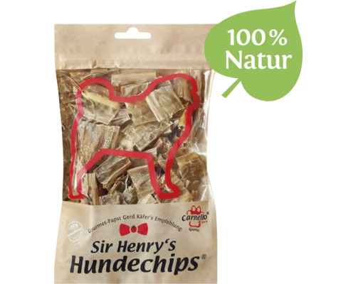 En-cas pour chiens Carnello chips pour chiens Sir Henry’s à base de boyau naturel, sans soja, sans gluten et sans céréales, env. 55 g