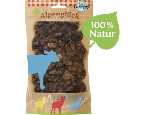 En-cas pour chiens Carnello Alpenglück Luftikus à base de poumon de bœuf, sans soja, sans gluten et sans céréales, env. 100 g