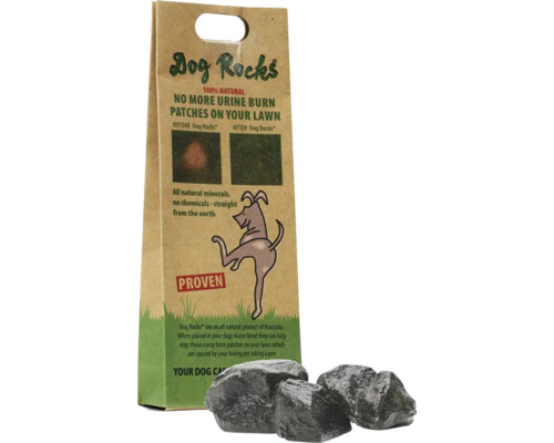 Dog Rocks zur Reduzierung von Urinflecken im Rasen, natürliche Mineralien
