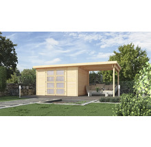 Gartenhaus weka 321 B Gr. 3 inkl. Fußboden, Dachanbau 508 x 293 cm natur