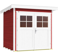Gartenhaus weka 227 Gr. 1 inkl. Fußboden 229 x 253 cm schwedenrot