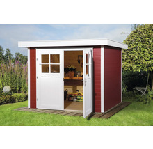 Gartenhaus weka 227 Gr. 2 inkl. Fußboden 259 x 284 cm schwedenrot