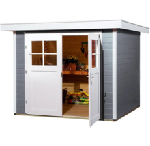 Gartenhaus weka 227 Gr. 2 inkl. Fußboden 259 x 284 cm grau