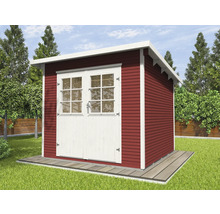 Gartenhaus weka 219 Gr. 1 inkl. Fußboden 260 x 277 cm rot