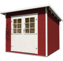 Gartenhaus weka 219 Gr. 1 inkl. Fußboden 260 x 277 cm rot