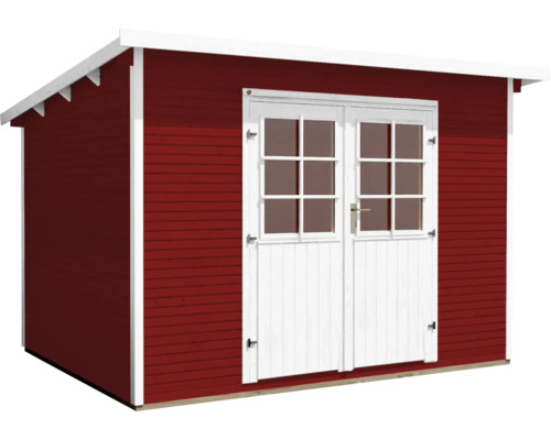 Abri de jardin en bois avec double porte
