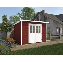 Gartenhaus weka 219 Gr. 3 inkl. Fußboden 319 x 334 cm rot
