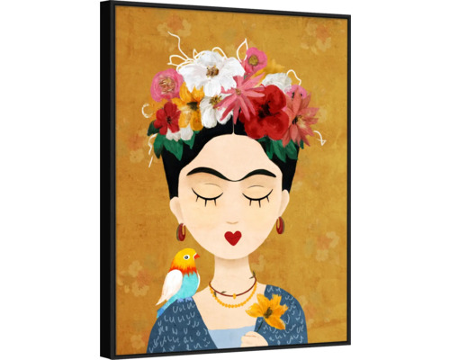 Tableau sur toile Frida Kahlo Comic 62x82 cm