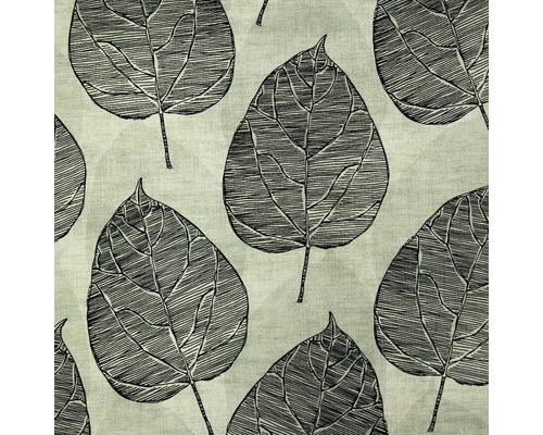 Papier peint intissé 87264-HOR Leaves Flock vert noir