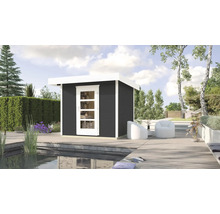 Gartenhaus weka Designhaus 172 Gr. 1 inkl. Fußboden 249 x 284 cm anthrazit