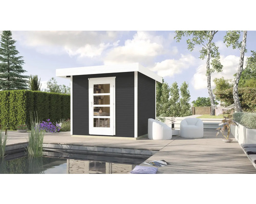 Gartenhaus weka Designhaus 172 Gr. 1 inkl. Fußboden 249 x 284 cm anthrazit Gartenhaus weka Designhaus 172 Gr. 1 inkl. Fußboden 249 x 284 cm anthrazit