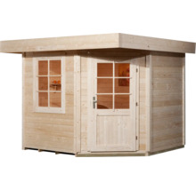 Gartenhaus weka Designhaus 213 Gr. 1 inkl. Fußboden 278 x 278 cm natur