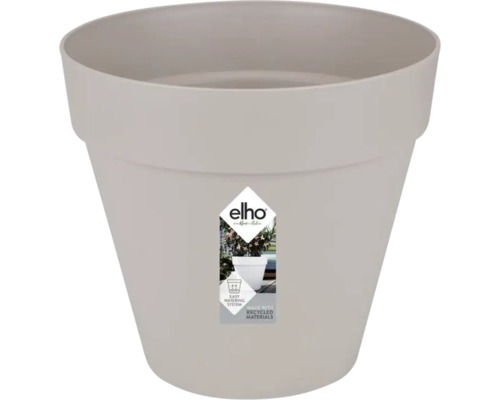 Pot de fleurs en plastique avec le logo Elho