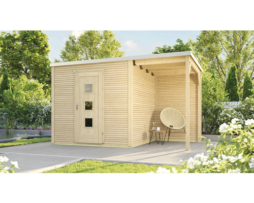 Gartenhaus weka Designhaus 413 A Gr. 1 inkl. selbstklebende Dachfolie, Fußboden, Dachanbau mit Rückwand 410 x 260 cm natur Gartenhaus weka Designhaus 413 A Gr. 1 inkl. selbstklebende Dachfolie, Fußboden, Dachanbau mit Rückwand 410 x 260 cm natur