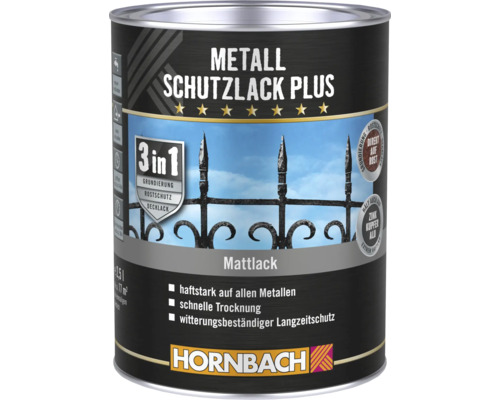 HORNBACH Metallschutzlack Plus matt anthrazit 2,5 l Dose Metallschutzlack Plus von Hornbach