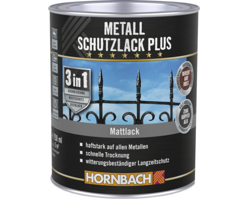 Peinture anti-rouille Plus HORNBACH mat anthracite 750 ml