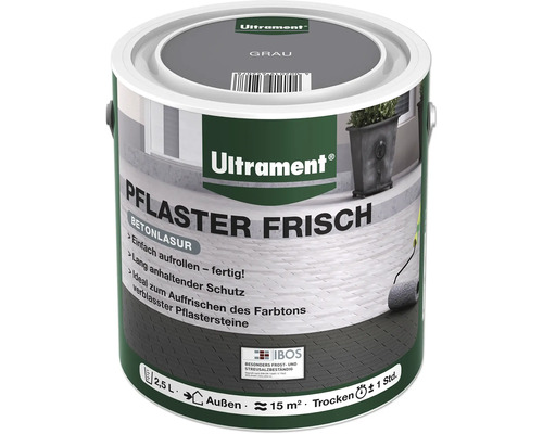 Lasure ULTRAMENT Pflasterfrisch gris 2,5 l