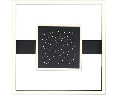 Quadratische Deckenleuchte mit Sternmuster für den Innenbereich