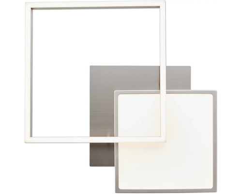 Applique murale LED carrée avec élément en métal