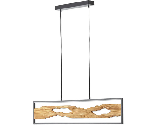 Suspension avec bois et cadre en métal