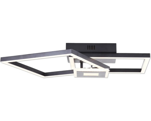 Plafonnier LED carré avec design géométrique