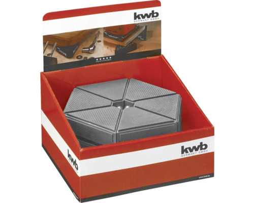 Mâchoires de protection pour étau KWB dans un présentoir de vente