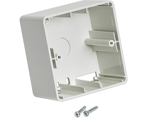Boîtier en saillie Rutenbeck pour boites encastrées Lxlxh 80x80x46 mm blanc pur Boîte d''encastrement avec vis