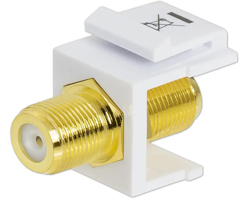 Adaptateur communication Rutenbeck version prise double F doré pour application Keystone