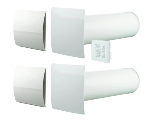 Deux ventilateurs tubulaires avec commande