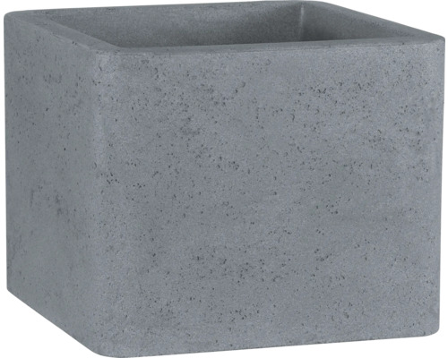 Blumentopf geli Cube quadrat aus Kunststoff 29,5x29,5x28 cm betonfarbe hell