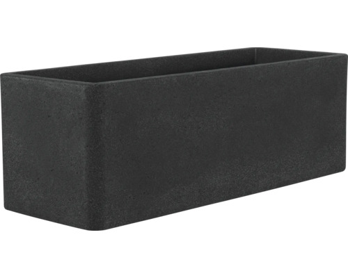 Pot de fleurs geli Cube caisse en plastique 80x29x27,5 mm anthracite Jardinière rectangulaire pour le jardin ou la terrasse