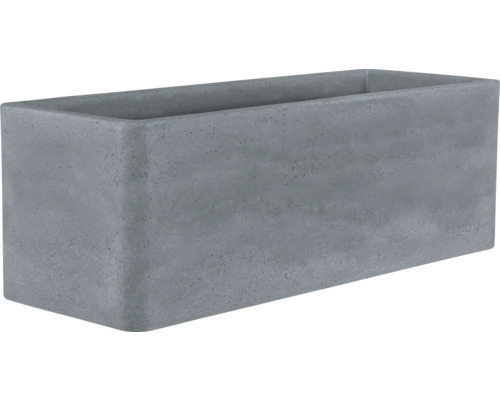 Blumentopf geli Cube Kasten aus Kunststoff 80x29x27,5 cm betonfarbe hell