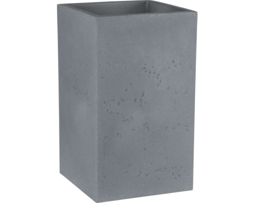 Blumentopf geli Cube High aus Kunststoff 28x28x48 cm betonfarbe hell