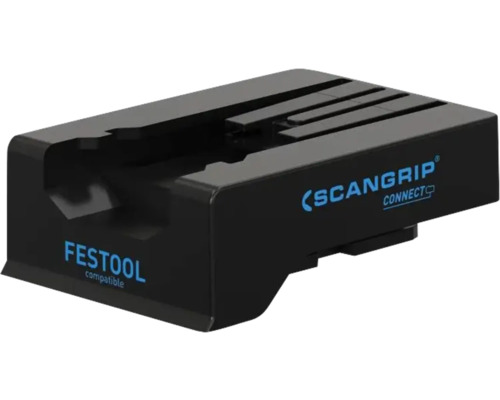 Adaptateur Scangripp Connector avec système de sécurité de batterie pour batteries 18/20-V compatible avec Festool