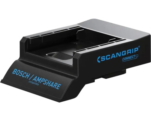 Adaptateur Scangripp Connector avec système de sécurité de batterie pour batteries 18/20-V compatible avec Bosch/Ampshare
