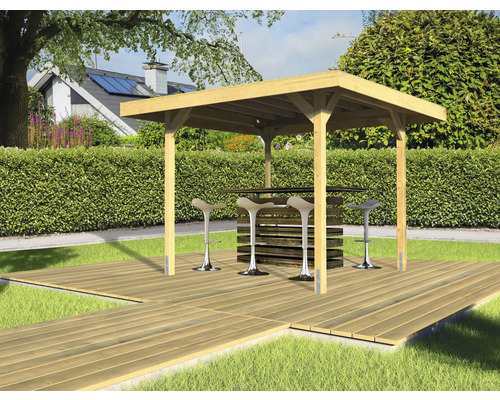 Pavillon weka 657 T. 1 218 x 218 cm traité en autoclave par imprégnation