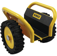 DeWalt Logo auf einer Materialtransportrolle mit Rädern