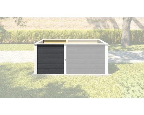 Kit supplémentaire de jardinière surélevée weka Modulaire 67 x 69 x 69 cm anthracite