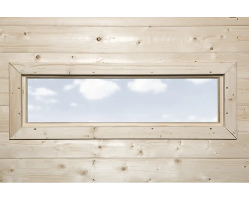 Fenster weka 125 x 40 cm natur