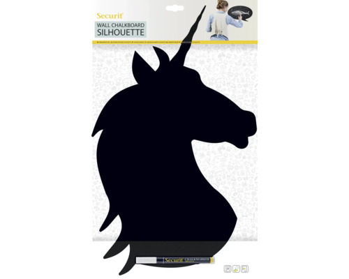 Securit Wandtafel Silhouette Einhorn