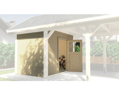 Espace outils weka pour carport 181 x 270 cm naturel