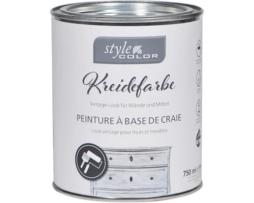 Peinture à la craie StyleColor cottage green 750 ml Boîte de peinture à la craie pour murs et meubles