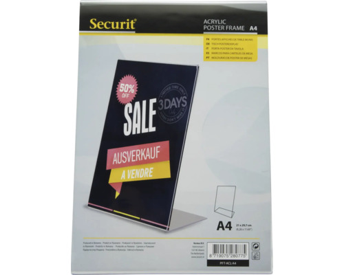 Securit Cadre de table en acrylique A4