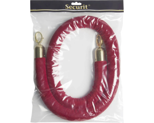 Roter Teppichpfosten in Verpackung