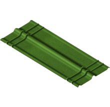 Einzelne grüne Dachplatte